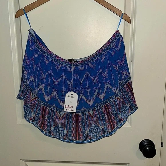 Jealous Tomato Strapless Tube Top Size Large - Picture 2 of 8